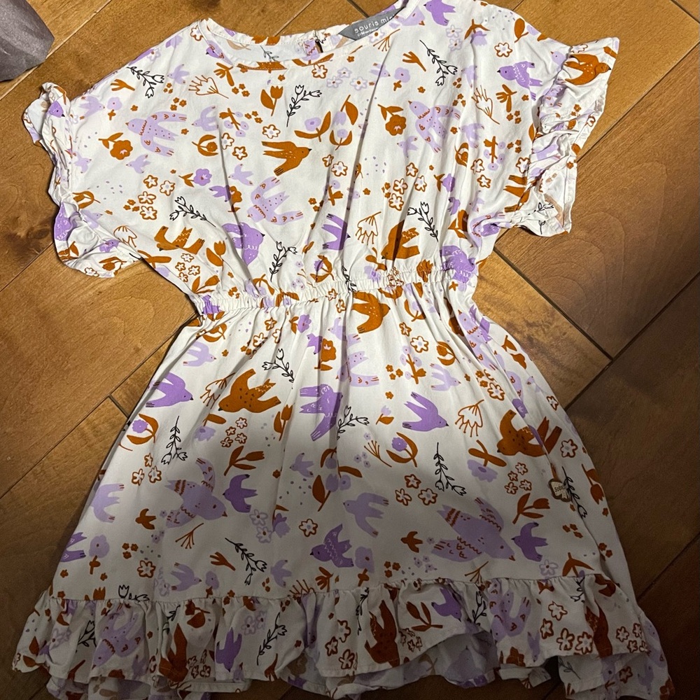 Whimsical Floral Ruffle Dress